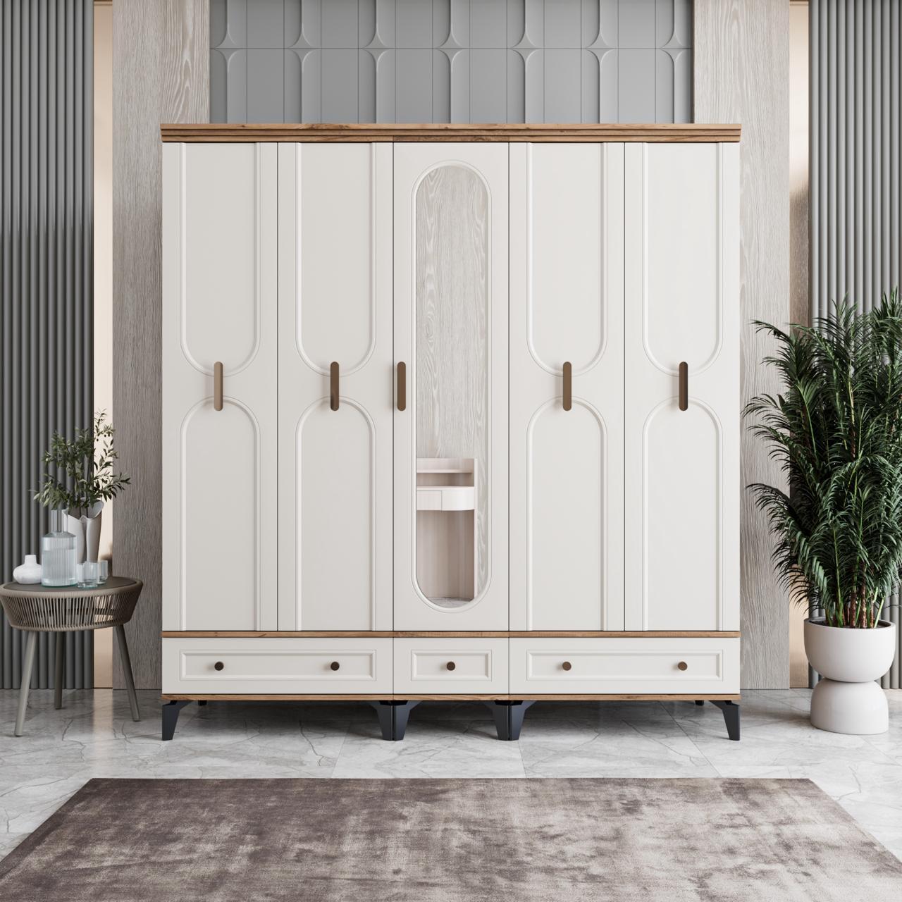 6 kapılı elbise dolabı 